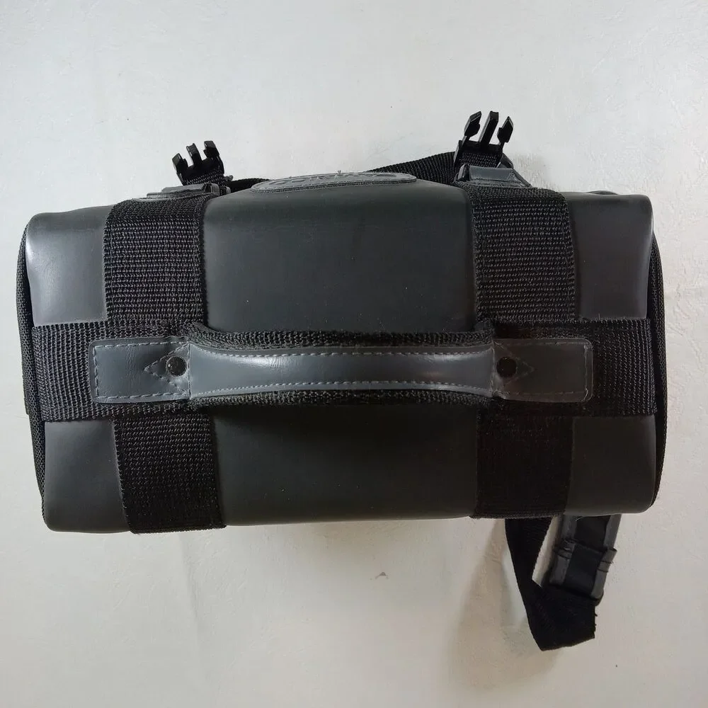 AMBICO Black & Gray Padded Camera Bag Shoulder Strap Carry Handle with Pouch